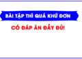 bài tập thì quá khứ đơn