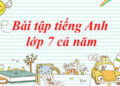 Bài tập tiếng anh lớp 7