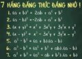 bài tập về 7 hằng đẳng thức đáng nhớ