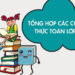 công thức toán học lớp 4