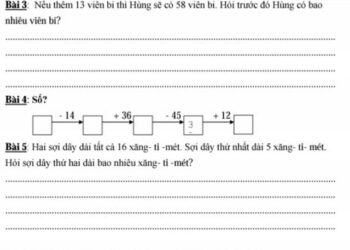 toán lớp 1 nâng cao 1