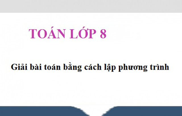 bài tập giải phương trình lớp 8