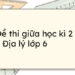 đề thi địa lý lớp 6 học kì 2-4