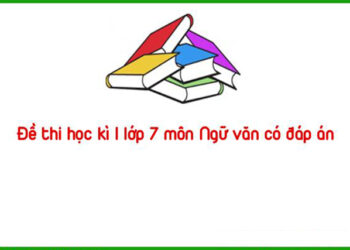 đề thi học kì 1 lớp 7 môn ngữ văn có đáp án