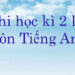 đề thi tiếng anh lớp 8 học kì 2