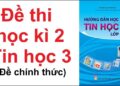 trọn bộ đề thi tin học lớp 3 học kì 2