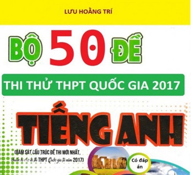 bộ đề thi thpt quốc gia môn tiếng anh lưu hoằng trí 2