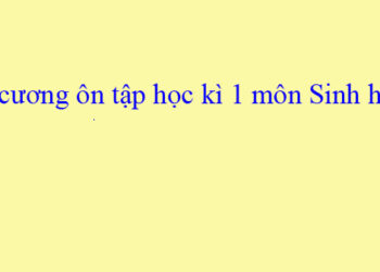 đề cương sinh học 7 hk1