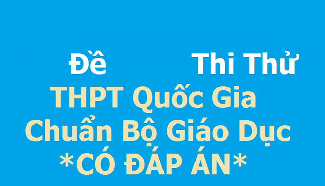 bộ đề thi thpt quốc gia