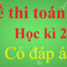 Đề thi toán lớp 7 học kì 2 có đáp án