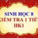 đề kiểm tra 1 tiết sinh học 8 hk1