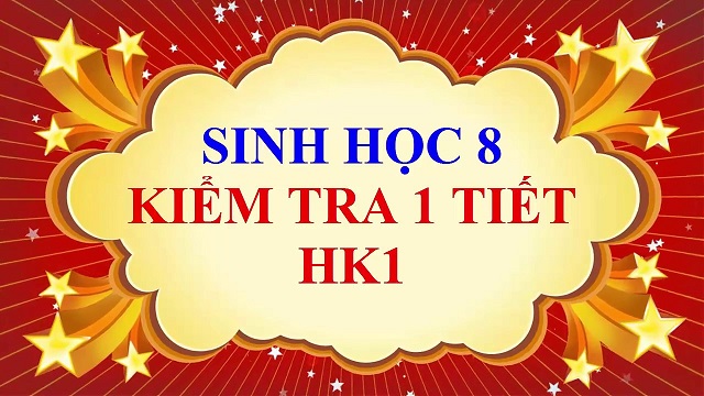 đề kiểm tra 1 tiết sinh học 8 hk1