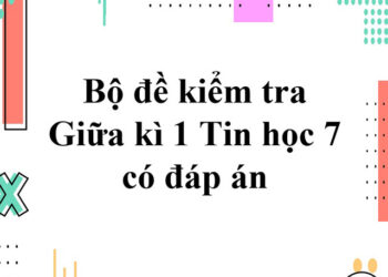đề kiểm tra 1 tiết tin học 7 hk1