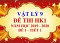 đề kiểm tra 1 tiết vật lý 9 hk1