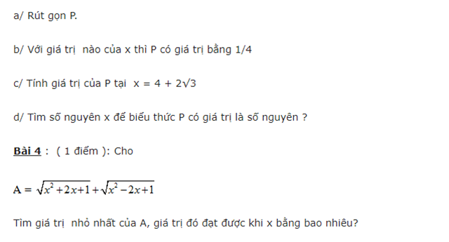 đề kiểm tra chương 1 đại số 9-5