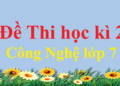 đề kiểm tra công nghệ 7 học kì 2-1