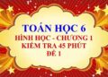 đề kiểm tra hình học 6 chương 1-6