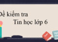 Đề kiểm tra tin học lớp 6 học kỳ 2-1