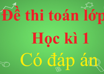 đề thi toánlớp 8 học kì 1 có lời giải