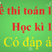 đề thi toánlớp 8 học kì 1 có lời giải