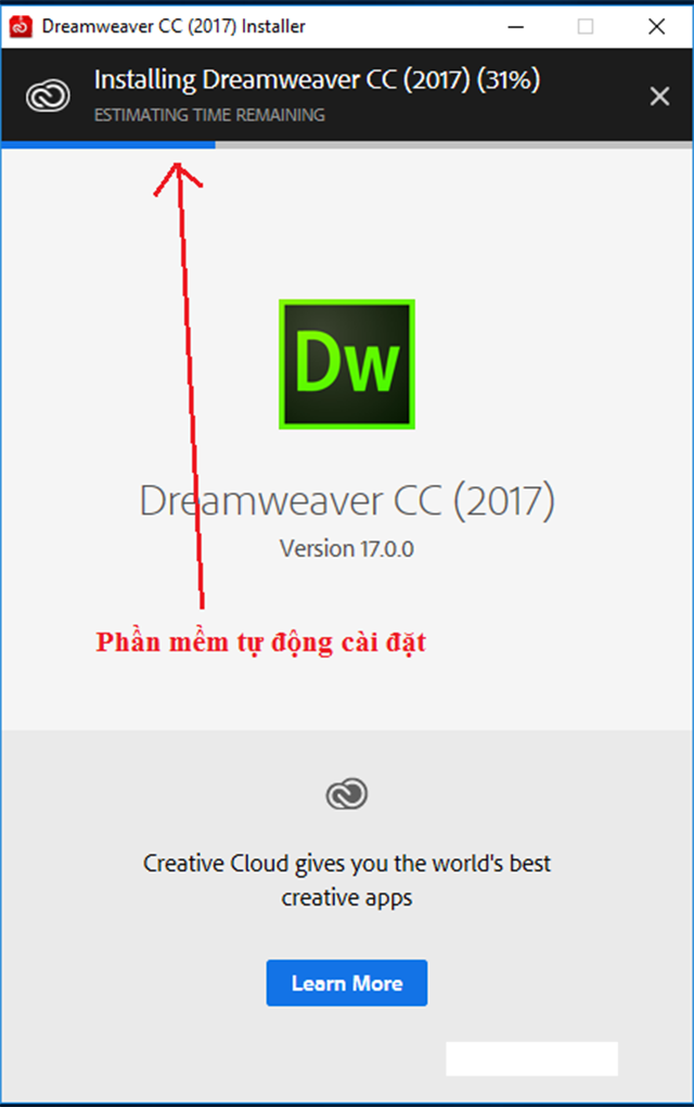 hướng dẫn cài đặt dreamweaver cc 2017 1
