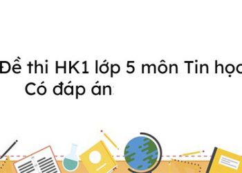 (MIỄN PHÍ) Tải trọn bộ đề thi Tin học lớp 5 học kỳ I – II có đáp án