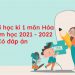 Đề thi học kì 1 môn Hóa lớp 12 có đáp án