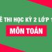 50+ Đề thi học kì 2 Toán 11 năm 2022 mới nhất [Có đáp án]